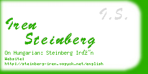 iren steinberg business card